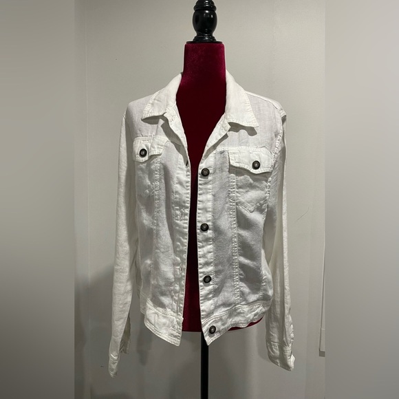 Hard Tail Jackets & Blazers - Hard Tail Classic White Jean Jacket